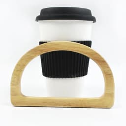 2Pcs Deepeel Solid Wood Bag Handle Women's Handbag Woven-Bag Wrist Ring Handles Purse Frame Handmade DIY Bags Accessories