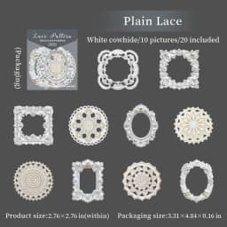 20 Sheets Lace Series Scrapbooking Decorative Stickers for DIY Photo Frame Collage Decoration Craft Supplies