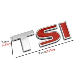 3D Metal TSI Car Side Fender Rear Trunk Emblem Badge Sticker Decals for Volkswagen Sagitar Golf Magotan Polaris Boracay Passat