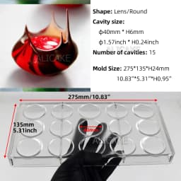 3D Polycarbonate Chocolate Molds Sphere Diamond Chocolate Bonbons Candy Bar Professional Confectionery Baking Pastry Tools