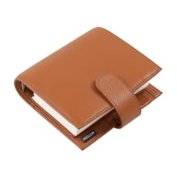 Moterm Luxe 2.0 Series Pocket Size Planner Pebbled Grain Leather A7 Notebook with 30MM Ring Mini Agenda Organizer Diary Notepad