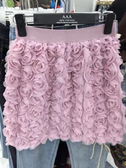 Solid Color Three-dimensional Rose Blossoms Short Skirts Women 2025 Sweet High Waist Elegant Skirt