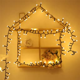 Waterproof LED Holiday Fairy String Light 8 Modes Christmas Round Ball Garden Garland Lights for Party Indoor Outdoor Decor