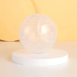 Funny Hamster Toys Spherical Translucent Treadmill for Rats Hamsters Pet Running Toy Durable Plastic Ball Diameter 10-14.5 CM
