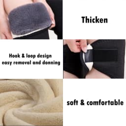1/2/3PCS Winter Thickened Plush Two Layer Knee Pads Cold Proof Thermal Adjustable Knee Cover Ski Men Women Leg Cycling Warmers