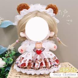 Cute Dres Jk Uniform Clothes for 20cm Cotton Plush Lolita Dress Up Clothing Skirt Fashion Casual Suit Socks Girl Toy Accessories
