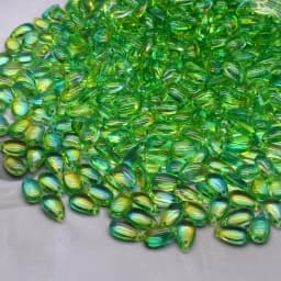 8x14mm 30/60Pcs Water Drop Shape Czech Glass Beads DIY Jewelry Findings Water Drop Glass Loose Beads for Jewelry Making Necklace