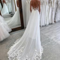 Beach A Line Chiffion Wedding Dresses Sexy V-neck Spaghetti Straps Backless Button Appliques Boho Bridal Gowns Vestido De Novia