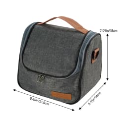 Voltsify Portable Insulated Lunch Bag for School Work Picnics, 21.5cm W x 14cm D x 18cm H