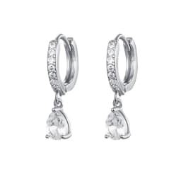 CRMYA Silver Gold Filled Dangle Earrings For Women CZ Zircon Long Water Drop Earring Men Jewelry Circle Ear Ring Wholesale