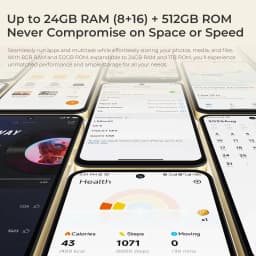 OUKITEL C69 Smartphon Android 15 7.2" HD+ Large Screen Dual 4G Mobile Phone 24GB(8+16)+256GB 6000mAh 64MP Main Camera 120Hz NFC