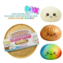 New Glitter Dumpling Glitter Dumpling Squishy with Box Dumplings Sensory Squeeze Toy for Stress Relief
