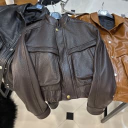 YOLOAgain 2026 Spring Short Suede Bomber Jacket Women Genuine Sheepskin Leather Jacket Ladies