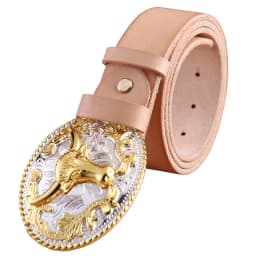 gold eagle big buckle full grain real leather 100% genuine leather hawk mens belts luxury high quality camel brown cowboys women