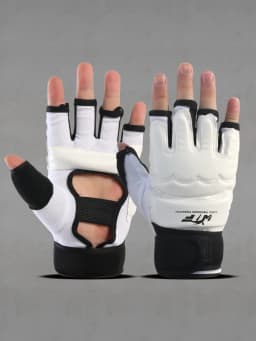 High Quality Kick Boxing Gloves MMA Gloves Muay Thai Training Boxer Fight Equipment Half Mitts PU Leather Black Boxing Equipmen