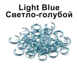 300pcs/lot 6 8 10 mm Metal Colorful Single Loops Open Jump Rings Split Rings Connectors For DIY Jewelry Making Findings Supplies