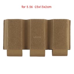 Tactical 5.56/7.62 Triple Magazine Pouch Magazine Holder with Hook Fasteners for MK3/MK4 Chest Rig Magazine Insert Pouch