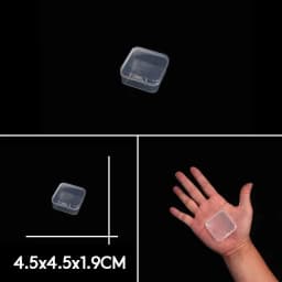 Rectangle Round Square Transparent Plastic Carrying Case For Bead Compartment Adjustable Container Jewelry Storage Box Wholesale