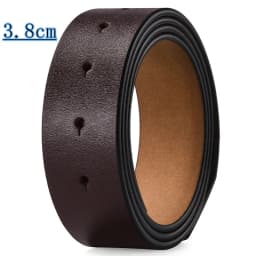High Quality Leather Belt Men's Automatic Buckle Belt Without Buckle Fashion Leather Belt for Men No Buckle 3.3cm 3.5cm 3.8cm