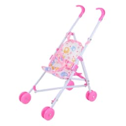 New Trendy Interactive Dolls Pram Plastic Play Toys Doll Handcart Stable Doll Stroller for Boys Girls Babies Doll Accessories