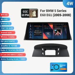 10.25 Android 13 Autoradio For BMW 5 Series E60 E61 CCC CIC 2005-2010 Multimedia Player 4G Carplay 2din Car radio GPS Stereo RDS