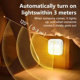1-4 Pack Led Night Light with Motion Sensor Rechargeable Magnet Dimmable White RGB Wireless Wall Lamp for Stairs Cabinet Hallway