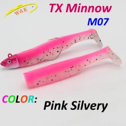 Texas Black Minnow M07 for Walleye and Bass Fishing 7 cm Soft Lure 6.5g Weedless Head Super Soft Shad Lure with 1 0 Worm Ho