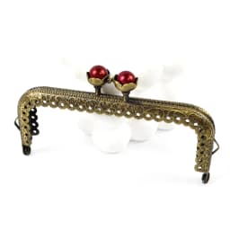 1/2/3/5Pcs 10.5cm Antique Bronze Purse Frame Handle Metal Kiss Lock Clasp with Pearl Coin Wallet Clutch Bag DIY Accessories