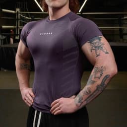 Men's Compression T Shirts Quick Dry Short Sleeve Gym Workout Tee Summer Skinny Fitness Running Sports Athletic Tops For Men