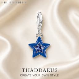 Pendant Dangle Charm Dark Blue Star Hot Sell Europe Fashion European 925 Sterling Silver Vintage Gift For Women
