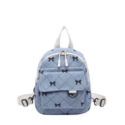 Mini Backpack Sweet Bowknot Printed Shoulder Bag Travel Cosmetic Storage Bag Korean Ins Student Bookbags Casual Rucksack