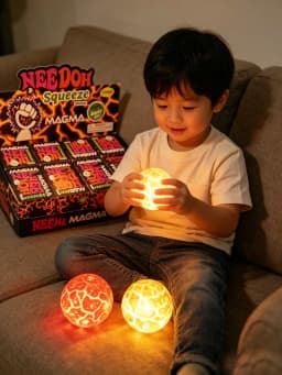 Needoh Flash Meteorite Ball Pinch Music Decompression Artifact Slow Rebound Vent Toy
