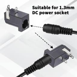 10pcs 3 Pin DC Power Connector PCB Mount Female Plug Jack + 10pcs 5.5mm x 2.1mm DIY Male DC Power Plug Jack Solder Connector