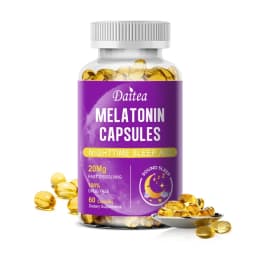 Melatonin 20mg Anti Stress Tools Sleeping Capsules Melatonin to Sleep Stay Asleep Longer For Adult Beauty Health
