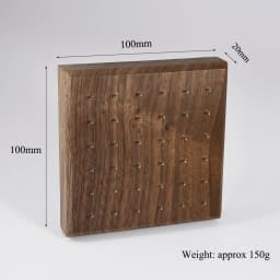 Solid Wood Labret Dermal Anchor Body Piercing Jewelry Top Display Seller Cases Display Tool with Screw Thread