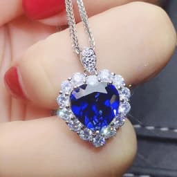 Big Bling Water Drop Pendant Real 925 Sterling Silver Long Chain Necklace for Women Fashion Jewelry Cute Statement Necklace