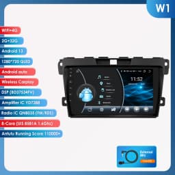 Hizpo 2 DIN Android 14 Auto Radio For Mazda CX-7 CX7 2008 - 2015 Carplay 4G Car Multimedia GPS 2DIN Autoradio Octa Core Navi DSP