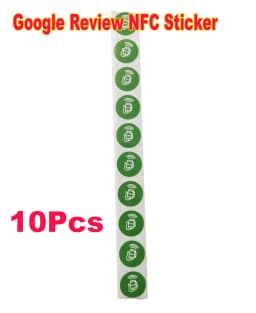 10/30/100Pcs Waterproof Google Review Stickers 504Bytes NFC215 Chip NFC Tap Review Sticker Boost Your Reviews Sticker NFC Tags
