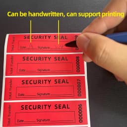 100PCS Red Tamper-proof VOID sticker/Seal Warranty Tear invalid seal label Unique serial number High Security label 90X25mm