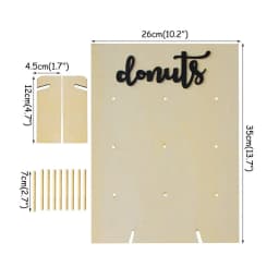 Donut Wall Holds Stand Sweet Cart Rustic Wedding Table Decor Doughnut Birthday Party Candy Bar Baby Shower Donut Party