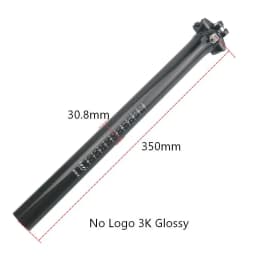 Alfa Pasca Carbon Fiber Seat Post 27.2/30.8/31.6mm Zero Offset Mountain/Road Bike Seat Parts No Logo 3K Matte/Glossy Accessorie