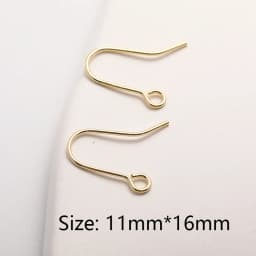 2022 Trendy 14K Gold Plating Inverted Crescent Moon Charm Brass Metal Inlaid Zircon C Shape Pendants For Earring Making Findings