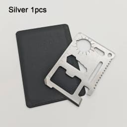 Stainless Steel EDC Pocket Tool 11 in 1 Credit Card Portable Multi Function Survival Tool For Outdoor Camping Hunting Traveling