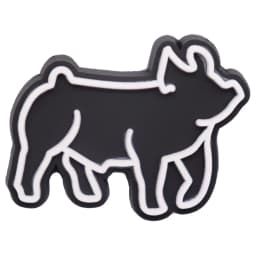 1Pcs Horse Black White Animals Lion Tiger Wolf PVC Shoes Decorations Buckle Charms Fit Cool Kids Party Gift