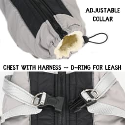 Winter Dog Jacket with Harness Waterproof Outdoor Pet Coat for Small Large Dogs Reflective Thicken Warm Dog Clothes Vest Jacket
