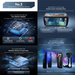 Blackview ROCK 1 Rugged Smartphone 6.56" HD+ IPS Display 8GB+256GB 15000mAh Battery 55W 16MP Camera 4G Android 16 NFC