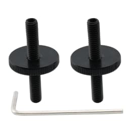 Musiclily Pro Metric Sized ABR-1 Style Tune-o-matic Bridge M4 Mounting Post and Thumbwheel Set for Epiphone LP Guitar (Set of 2)
