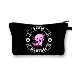 Cute Animal Sea Otters Axolotl / Ferret Pattern Cosmetic Bag Women Makeup Bags Zipper Cosmetic Cases Girl's Lipstick Holder Gift