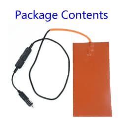 Flexible Silicone heating Pad Food Heater Hot Pizza 100W 65 degrees Delivery Bag Mat Orange Temperature Useful