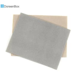 2PCs Doreen Box Bead Mats Jewelry Beading Tool Non-slip Blue Brown Random Color Flocking Sponge Polyester Mesh Mat, 30x23cm